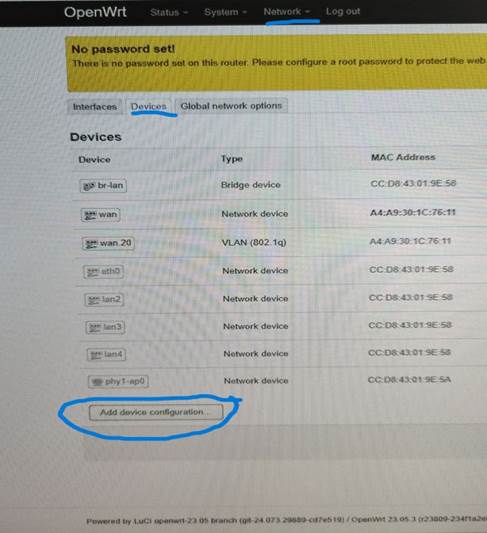 VLAN Configuration